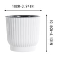 thumbnail image 2 of Cagogo under $5 Flower Pots, Self Watering Flower Pot Lazy Plant Pot Resin Planter, Automatic Water Absorption Succulents Plant Container, Round Rose Pattern Tabletop Decor, 2 of 2