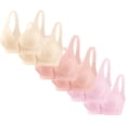 thumbnail image 1 of Timegard Front Closure Bras for Women 6pc Wireless Full Support Breathable Comfy Everyday Thin Bras, 1 of 5