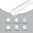 thumbnail image 3 of Unique Bargains 24mm ID x 30mm OD x 305mm Clear Rigid Acrylic Pipe Round Tube 2 Pack, 3 of 6