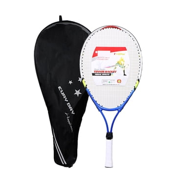UPGRATOR 1Set Alloy Tennis Racket with Oxford Bag Durable Blue Racket for Teenagers Youth Players