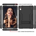 thumbnail image 2 of Mignova for Lenovo Tab P11 Pro Tablet Case , Heavy-Duty Drop-Proof and Shock-Resistant Rugged Hybrid Protective case(with Stand) for Lenovo Tab P11 Pro 11.5 inch (Model:TB-J706F/J706L)(Black/Black), 2 of 6
