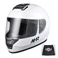 thumbnail image 1 of AHR Casque de Moto Intégral RUN-F3 Approuvé à Pois pour Motocross de Rue TTG, 1 of 10