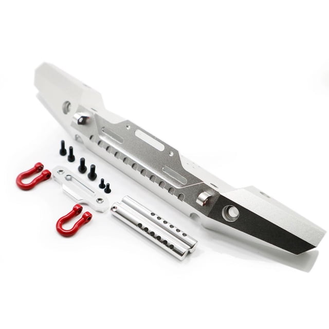 QualitChoice Pare-Chocs avant et Arrière pour VENTURE Crawler Rc Pare-Chocs avant et Arrière Alliage d'Aluminium Résistant à l'Usure Accessoires de Voiture Rc Argent