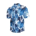 thumbnail image 4 of Pompotops Men's Hawaiian Print Lapel Short Sleeve Shirt on Sale, 4 of 7