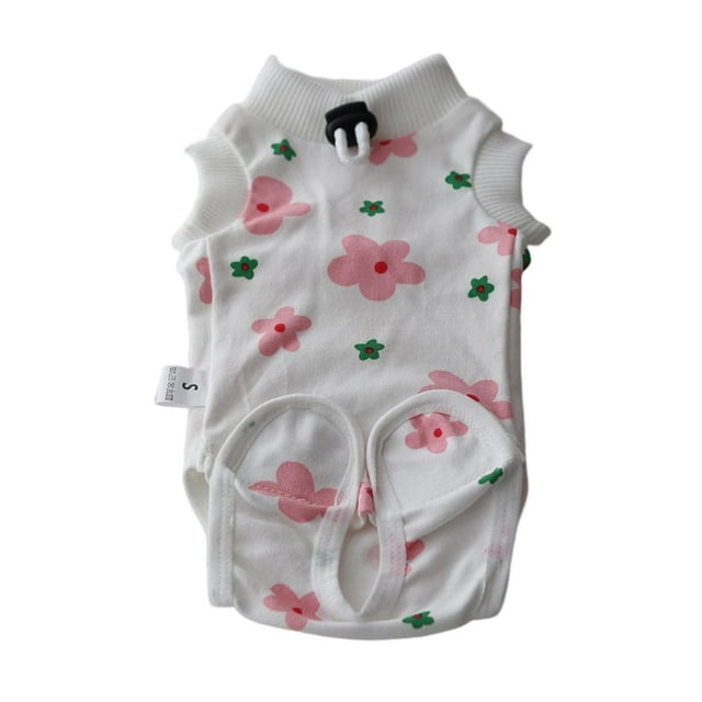 Combinaison de Stérilisation pour Animaux de Compagnie Bande de Fixation à Haute Élasticité Modèle de Bande Dessinée Fixe Boucle Réglable Chiot Chien Vêtements de Récupération Chirurgicale Accessoires pour Animaux de Compagnie