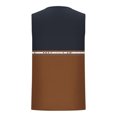 thumbnail image 4 of Sentmoon Men Tank Tops Undershirt Summer Sleeveless Crew Neck Men Undershirts Gradient Color Loose Fit Plus Size Muscle Compression Shirts for Men Hawaiian for Summer Beach Days Brown L, 4 of 5