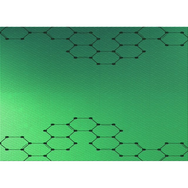 Ahgly Tapis Rectangulaire Lavable en Machine Intérieur Transitionnel Vert Néon, 7 Pieds x 9 Pieds