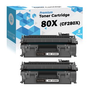Ultra Remplacement compatible Toner® pour HP 80X CF280X Cartouche de toner hp80x cf280x Haut rendement noir pour HP Jetable laser Pro 400 M401dn M401dne M401dw M401n MFP M425dn MFP M425dw (2PK)