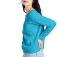 thumbnail image 4 of Hanes Womens ComfortSoft EcoSmart Crewneck Sweatshirt, 2XL, Bold Blue Heather, 2, 4 of 5