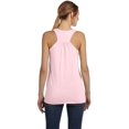 thumbnail image 4 of Bella Ladies Flowy Racerback Tank, S, Soft Pink, 4 of 5