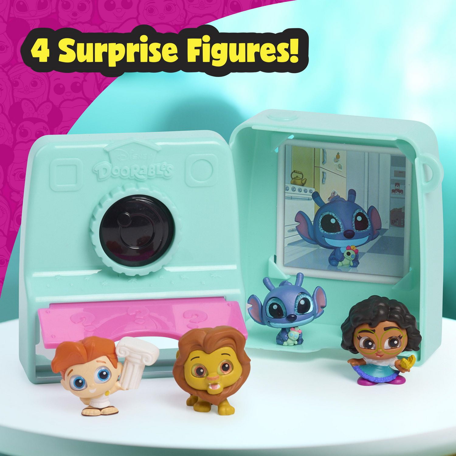 Collection de figurines nostalgiques Disney Doorables, 5 accessoires, 4 figurines surprises à collectionner, jouets pour enfants de 5 ans et plus par Just Play