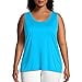 thumbnail image 3 of Just My Size Womens Cool DRI Scoop-Neck Tank Top, 2X, Process Blue, 3 of 4