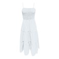 thumbnail image 4 of Robes d'Été pour Femmes 2025 Zeophrasy Robe Sans Manches Col Rond Aguichant Élégante Tunique de Boîte de Nuit Fête Mini Robes Décontractées Vacances Liquidation Moins de 5, 4 of 4