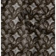 thumbnail image 1 of Soimoi Tissu en Poly Georgette Marron Imprimé Floral Trèfle 1 Yard 52 Pouces de Large, 1 of 6