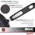 thumbnail image 4 of Starfrit The Rock Classic - Ensemble 10-pièces antiadhésif, Aluminium forgé durable, Va au four, Sans AFPO, Facile à nettoyer, Noir, 4 of 6