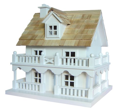 HOME BAZAAR INC HB-6102 Novelty Cottage Birdhouse With Bracket