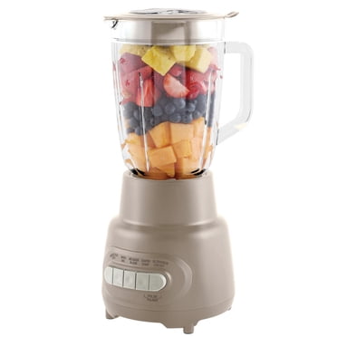 Mainstays 5 Speed Glass Jar Blender With Capacity 48 Oz, Washed Stone