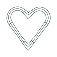 thumbnail image 2 of Heart Shaped Wreath Iron Base Creative Flower Arrangement Wreath Form Garland Green 35cm, 2 of 9