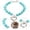 Sky Blue, variant on Elegant Pearl Adjustable Pet Collar with Secure Chain and Cats Comfortable Stylish Accessory