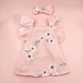 thumbnail image 3 of CBFFDC Dog Princess Dress Soft Breathable Dog Clothes Exquisite Floral Print Sleeveless Design Washable with Adjustable Knot, 3 of 6
