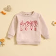 thumbnail image 2 of TZEWGL Crewneck Tops For Toddler Letter Print Long Sleeve Clothes For Baby size 2-3T, 2 of 6