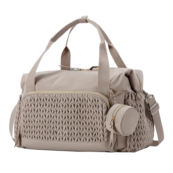 Lipstore Sac à Couches Léger Grande Capacité Sac à Bandoulière pour Infirmières Femmes Travail Gym Brun