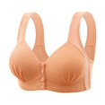 thumbnail image 1 of Cathalem Double Support Wireless Bra Seamless Secret Plunge No Show Bra Multiway Low,Orange 38, 1 of 3