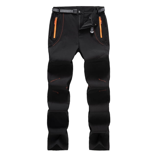 WRKEKC Cargo Pants for Men Solid Color Color Block Sport Pocket Waterproof Quick Dry Mountain Pants for Outdoor Adventures