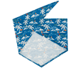 thumbnail image 4 of One Paw, Dog Bandana, Surf Print, Lightweight, Multiple Sizes, Blue, 4 of 6