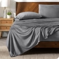 thumbnail image 1 of Bare Home Microplush Fleece Sheet Set - Ultra Soft - Deep Pocket - Twin XL, Gray, 1 of 7