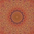 thumbnail image 1 of Ahgly Company Machine Washable Indoor Square Transitional Orange Area Rugs, 5' Square, 1 of 7