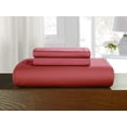 thumbnail image 3 of Mocassi 3-Piece Duvet Cover Set, 1800 Thread Count, Button Closure, Solid Color - Cooling, Breathable Material- Wrinkle, Fade, Stain Resistant, King/California King, Burgundy, 3 of 5