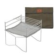 thumbnail image 1 of CAMPINGMOON SOLO-202 Foyer Compact pour Cuisson Intérieure et Extérieure, Acier Inoxydable, Portable avec Sac de Rangement, Options de Taille (P/G), Charge Max 10 kg, 1 of 7