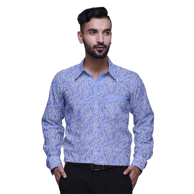 BESTMAN Chemise Habillée Décontractée pour Homme à Manches Longues, Coupe Ajustée, en Coton, à Boutons