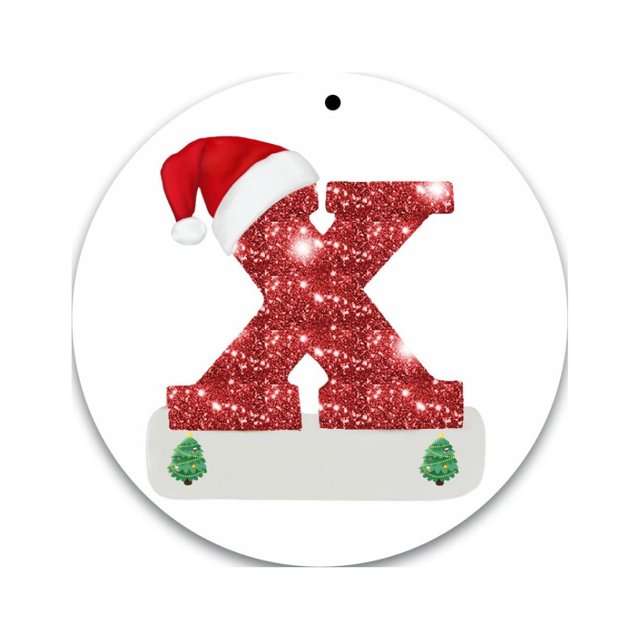 Christmas Alphabet Decorations Personalized for Gift Christmas Tree Hanging Ornament DIY Decorations
