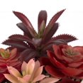 thumbnail image 2 of Macha Faux Pink Succulent in White Pot, 2 of 4
