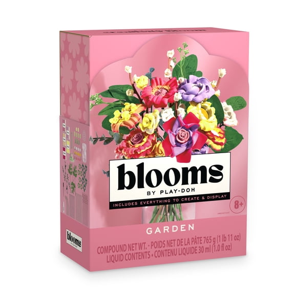 Blooms by Play-Doh Garden Flower Bouquet Making Kit, Floral Crafts for Adults, DIY Relaxing Home Décor Set