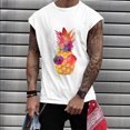 thumbnail image 1 of EGNMCR Débardeurs Homme, Chandail Sans Manches à Col Rond Imprimé Décontracté pour Homme, Débardeur de Sport, Cadeaux de la Fête des Pères, 1 of 5