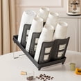 thumbnail image 2 of Kyursd Cup Holders With Stand For Cups And Lids Disposable Cup Organizer Kitchen Cup Storage Organizer Rack For Coffee Station Bar Office Home Restaurant, 2 of 6