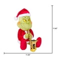 thumbnail image 3 of Animated Plush Grinch in Santa Suit w/ Saxophone Dr. Seuss, 3 of 6