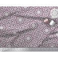 thumbnail image 2 of Soimoi Satin Silk Fabric Floral Block Print Fabric by the Yard 42 Inch Wide, 2 of 5