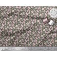 thumbnail image 2 of Soimoi Polyester Crepe Fabric Flower Artistic Print Fabric by The Yard 52 Inch Wide, 2 of 3