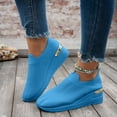 thumbnail image 2 of Mepaouo Chaussures de Marche pour Femmes à Enfiler Plateforme Compensée Style Chaussette Antidérapantes en Maille Tennis Course Espadrilles, 2 of 9