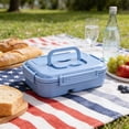 thumbnail image 1 of BUTASY Bento Box Plastic Lunch Box Simply Divided Lunch Box Outdoor Sealed Portable Fast Food Box Student and Office Worker Bento Box Lunch Box, 1 of 6