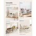 thumbnail image 4 of SONGMICS Display Risers, Set of 2 Engineered Wood Perfume Organizer Stand, 3-Tier Cupcake Stand Holder, Spice Rack, Shelf Risers for Figures, Dessert Shelves, Snow White and Cloud White, 4 of 6