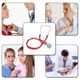 thumbnail image 4 of Professional Stethoscope Medical Double Dual Head Colorful Multifunctional Stethoscope Health Care Red, 4 of 9