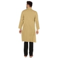 thumbnail image 4 of Atasi Ensemble Kurta-Pyjama Indien Uni pour Hommes Col Mandarin Kurta Décontracté Longue Tenue, 4 of 7