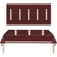 thumbnail image 1 of Border : Themed Kids' Birthday Party Tableware Set Football Plates Napkins Tablecloth & Thanksgiving Tablecloths Mahogany Tablecloth Table Clothes for round Tables 49er Tablecloth Table Cloth outside, 1 of 5