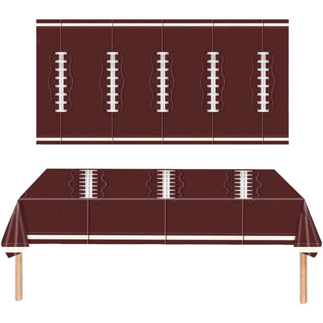 Border : Themed Kids' Birthday Party Tableware Set Football Plates Napkins Tablecloth & Thanksgiving Tablecloths Mahogany Tablecloth Table Clothes for round Tables 49er Tablecloth Table Cloth outside