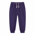 thumbnail image 1 of Kids' Solid Color Tracksuit Pants With Bunched Feet Mid Sized Hoodie Pants, 1 of 4